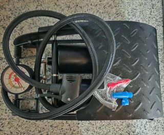 Inflador Crivit Doble Cilindro