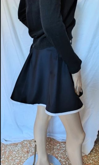 Gonna ampia stile marinaro pin up