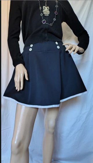 Gonna ampia stile marinaro pin up