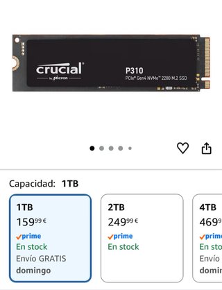 SSD Crucial P310 NVMe 1TB