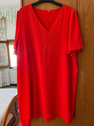 Vestido rojo talla 50