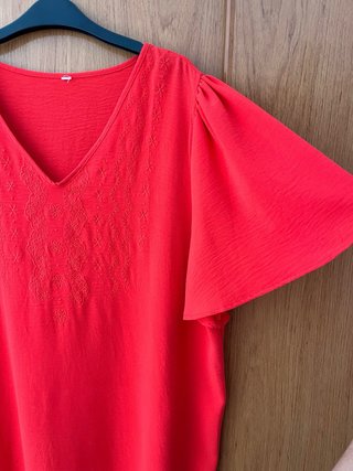 Vestido rojo talla 50