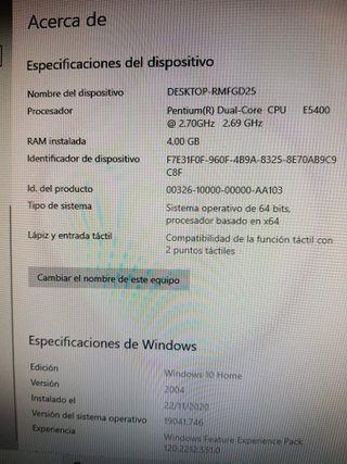 Computer Dell Inspiron One Touch
