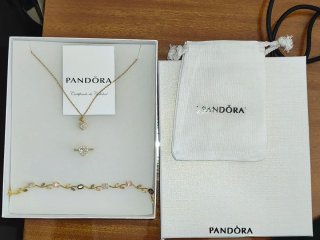 Conjunto Pandora Collar, Anillo y Pulsera