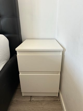 Mesitas de noche blancas (2 unidades)