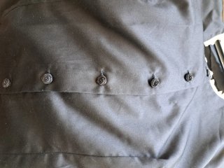 Jubón/camisa traje regional negro bordado a mano