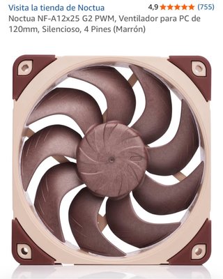 3x Ventilador Noctua NF-A12x25 G2 PWM