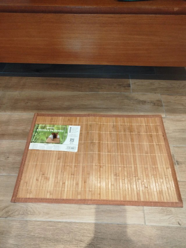 Alfombra de bambú para baño
