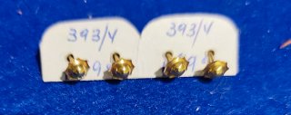 Dos pares de Pendientes Victoria Chapados en Oro