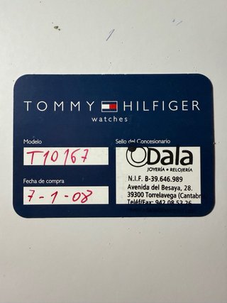 Reloj Tommy Hilfiger Azul y Plateado