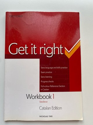 Get it Right 1. Workbook (Catalan Edition)