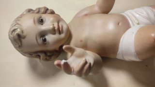 Antigua figura niño Jesús