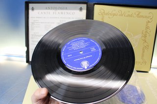 Caja de vinilos: Antología del Cante Flamenco. Hispavox, 1958.