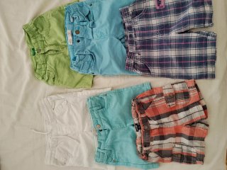 Lote 6 pantalones cortos bebé