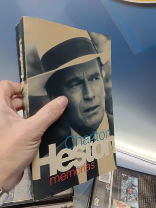 Lote CHARLTON HESTON cintas VHS + libro + 4 dvds