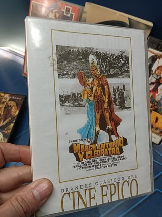 Lote CHARLTON HESTON cintas VHS + libro + 4 dvds