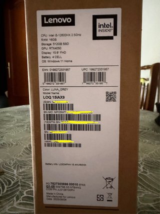 Lenovo LOQ 15 Gaming RTX 4050 / i5-12600HX / 16GB