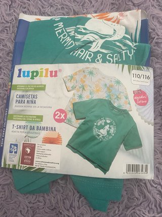 Lupilu Camisetas Niña 110/116 Algodón 6-8/ 8-10año