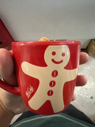 Taza McCafe de cerámica roja