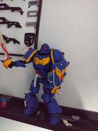 Muñeco Warhammer 40k Marine Azul