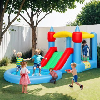 Castello Gonfiabile 4 in 1 con Scivolo Multicolore