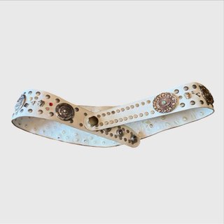 Cintura vintage anni '80 borchie e strass