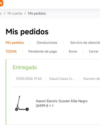 Patinete Eléctrico Xiaomi Scooter Élite