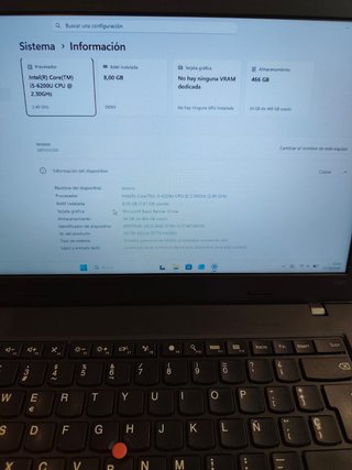 Portátil Lenovo ThinkPad Negro