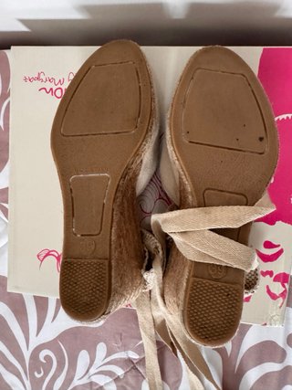 Alpargatas cuña Mango beige