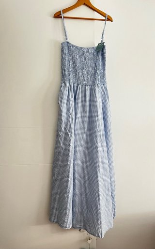 Vestido midi vichy nido abeja Nuevo