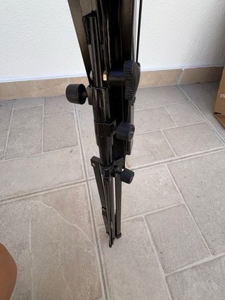 Atril de música negro plegable