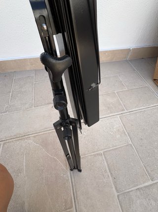 Atril de música negro plegable