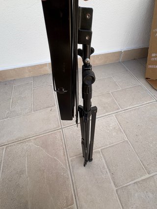 Atril de música negro plegable