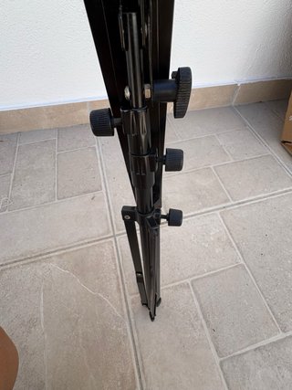 Atril de música negro plegable