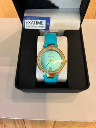 Reloj Martyn Line Oro y Turquesa