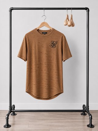 Camiseta SikSilk Marrón Talla M