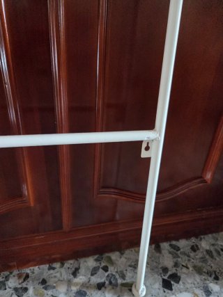 Cabezal de forja blanco. 157cm ancho.120 cm alto