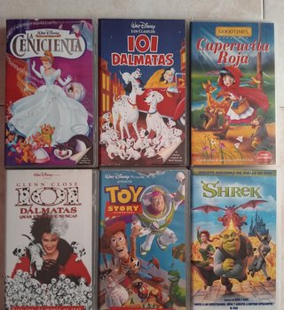 Lote12 VHS originales Disney y Pixar LOS CLASICOS