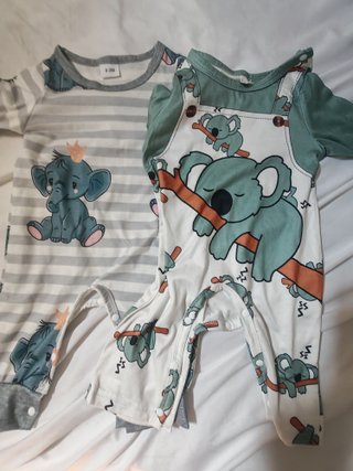 Ropa bodys bebé 1-3 meses