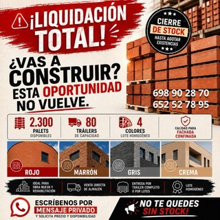 Ladrillos caravista para construccion