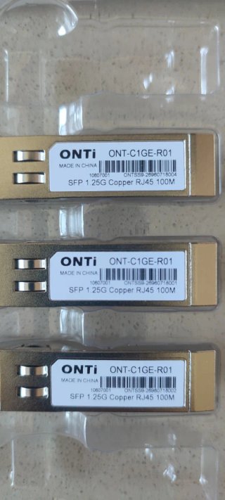 Lote de 6 transceptores de red SFP a RJ45