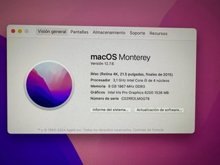 iMac Retina 4K 21.5 2015