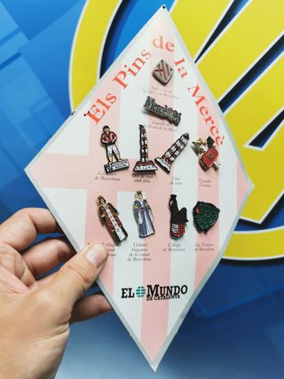 coleccionismo, pins, ELS PINS DE LA MERCE - BARCELONA - COLECCION 10 PINS