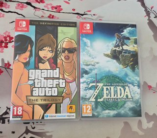 Trilogia GTA e Zelda Tears Kingdom per Switch