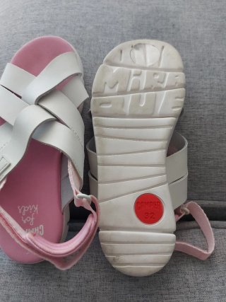 Sandalias Camper Niña 32 Blancas