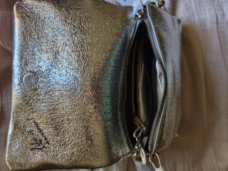 Bolso Desigual Piel Plateado