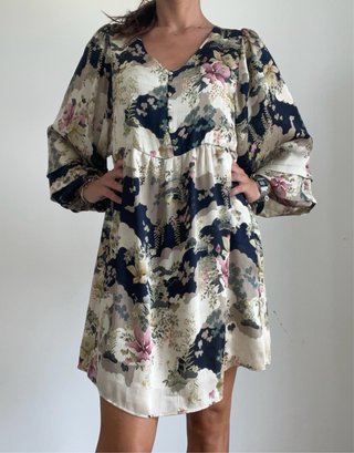 Vestito fantasia floreale stile giapponese