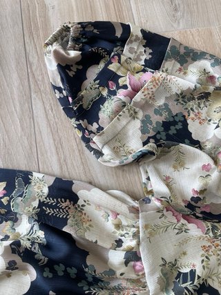 Vestito fantasia floreale stile giapponese