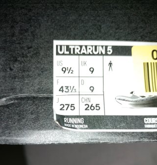 Zapatillas Adidas Ultrarun 5 gris/negro/blanco