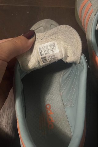 Adidas Hamburg azul y naranja